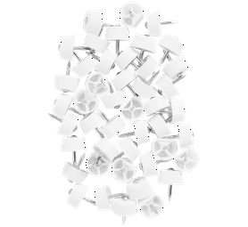 Build and Fix 40 x Shelf Support Nails White 10 x 10 x 18 mm