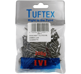 Tuftex Masonry Nails White 20 x 2.8 mm
