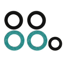 Safegas 5 x Assorted Gas Washers Black/Blue
