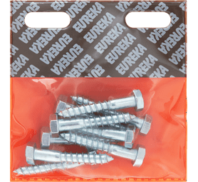 Eureka 1CA30U 8 x 50 mm Coach Screw Galvanised 10 Pack