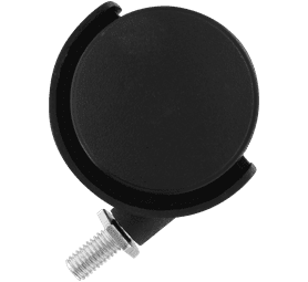 Hillaldam 870085 M8 Threaded Pin Nylon Castor Black 50 mm