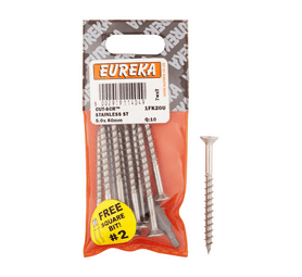Eureka 1FK20U 5 x 60 mm Cut Screw Grey 10 Pack