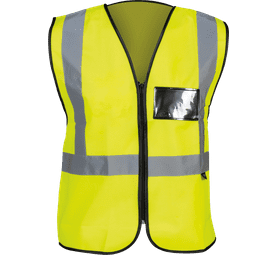 Vest Econo Poly Reflective Tape Lime and Silver M