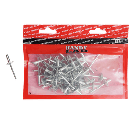 Rutherford 50 x Large Flange Aluminium Rivets 12 x 4.8 mm