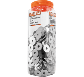 Eureka 600 x Medium Zinc Plated Washers 6 x 22 x 1.5 mm