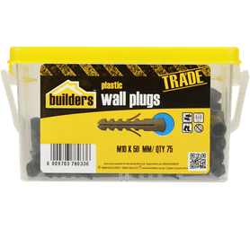 Build and Fix 75 x Wall Plugs 10 x 50 mm