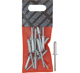 Eureka 15 x Aluminium Open Blind Rivets 4.8 x 18 mm