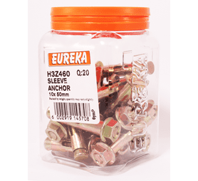 Eureka 10 x 50 mm Sleeve Anchor 20 Pack