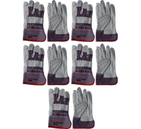 Pioneer G005 Candy Stripe Leather Glove Grey 5 Pack