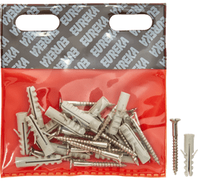 Eureka 3K40 4.5 x 38 mm Wall Plug And Screw 15 Pack