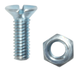 Build and Fix BP-MSKSN412-20 20 x Steel Machine Screws and Nuts 4 x 12 mm