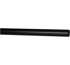 Gothic Curtain Rod Black 22 mm x 2.0 m Steel Decorative Window Pole