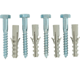 Eureka 3K90 10 x 75 mm Coach Screw And Plug 4 Pack