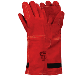 Pioneer Leather Heat Resistant Gloves Red