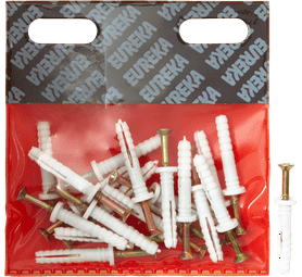 Eureka 6Q30 6 x 35 mm Nail In Rimmed White 20 Pack