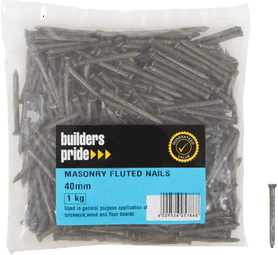 Build and Fix Masonry Nails 40 x 3 mm 1 kg