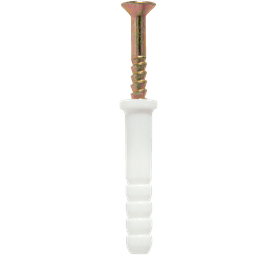 Build and Fix 15 x Plastic Nail in Anchors 8 x 45 mm