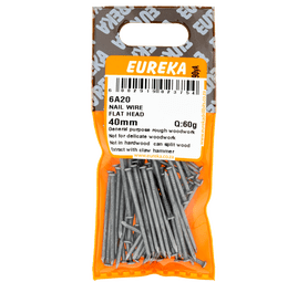 Eureka Flat Head Wire Nails 40 mm