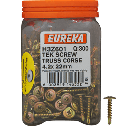 Eureka H3Z601 4.2 x 22 mm Tek Screw 300 Pack