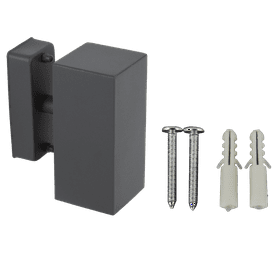 Design House LED Single Square Wall Washer Wall Washer Grey