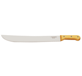Tramontina 20-Inch Straight Machete – Tempered Carbon Steel Blade with Riveted Wooden Handle High-Performance Garden Tool
