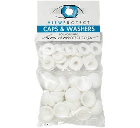 ViewProtect 24 x Cover Caps and Washers White