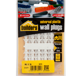 Build and Fix 20 x Wall Plugs 5 x 25 mm