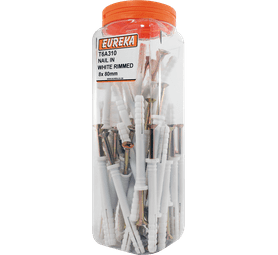 Eureka 8 x 80 mm Nail In White Rimmed Q50