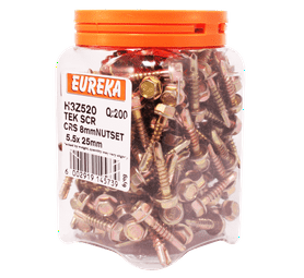 Eureka H3Z520 5.5 x 25 mm Tek Screw 200 Pack