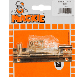 Mackie Barrel Bolt Neck Brass 100 mm