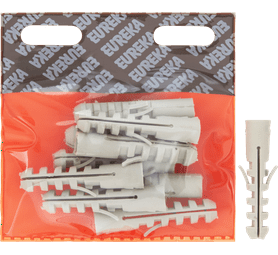 Eureka 1CE60U 12 x 60 mm Wall Plug Grey 10 Pack
