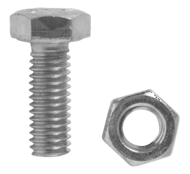 Build and Fix BP-SETN0616-20 20 x Hex Bolts and Nuts Set 6 x 16 mm