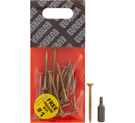 Eureka 1FA40U 3.5 x 40 mm Cut Screw Smooth Shank 16 Pack