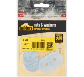 Build and Fix 4 x Large M6 Washers