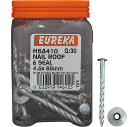 Eureka 50 x Roof and Seal Nails 4.5 x 65 mm