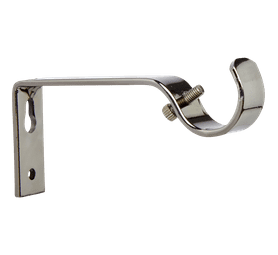 Design House Single Metal Bracket for Steel Rods Brushed Bronze 25 mm