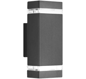 Design House Rectangular Washer Wall Light - Black