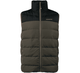 Interceptor Men's Sleeveless Puffer Jacket Black and Olive Small