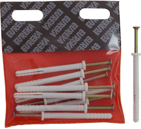 Eureka 6M30 6 x 70 mm Nail In Rimmed White 10 Pack