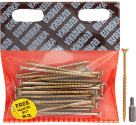 Eureka 1FC80U 4 x 75 mm Cut Screw Smooth Shank 30 Pack