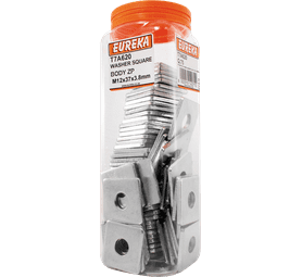 Eureka 75 x Square Body Washers 12 x 37 x 3.8 mm
