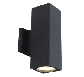 Design House LED Double Square Wall Washer Black
