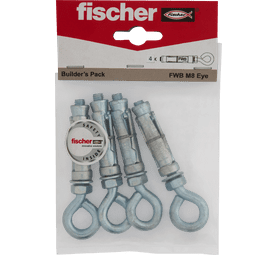 Fischer FWB M8 Eye Wall Bolt
