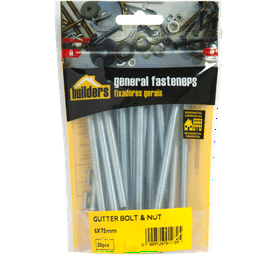 Build and Fix BP-GB0675-20 20 x Gutter Bolts and Nuts 6 x 75 mm