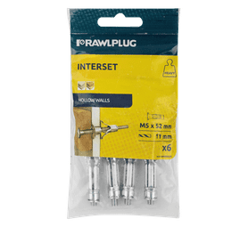 Rawlplug 6 x Interest Hollow Cavity Wall Anchor (M5 x 52mm)