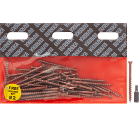Eureka 1FI50U 4.5 x 60 mm Decking Screw Smooth Brown 50 Pack
