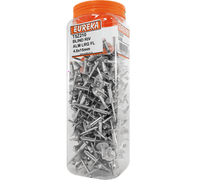 Eureka 200 x Aluminium Large Flange Blind Rivets 4.8 x 15 mm
