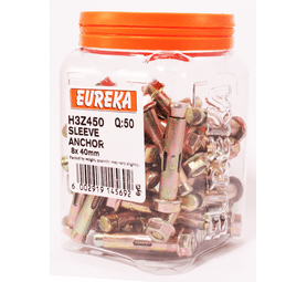 Eureka 8 x 40 mm Sleeve Anchor 50 Pack