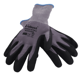 Robust 15G Comfort Grip Safety Gloves Grey Size 10