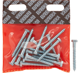 Eureka 1CC30U 6 x 50 mm Coach Screw Galvanised 16 Pack